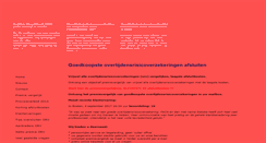 Desktop Screenshot of goedkoopste-overlijdensrisicoverzekering.nl